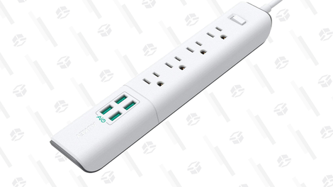 Aukey Power Strip (4 Outlets and 4 USB Ports) | $14 | Amazon | Use code DKGTHX5H